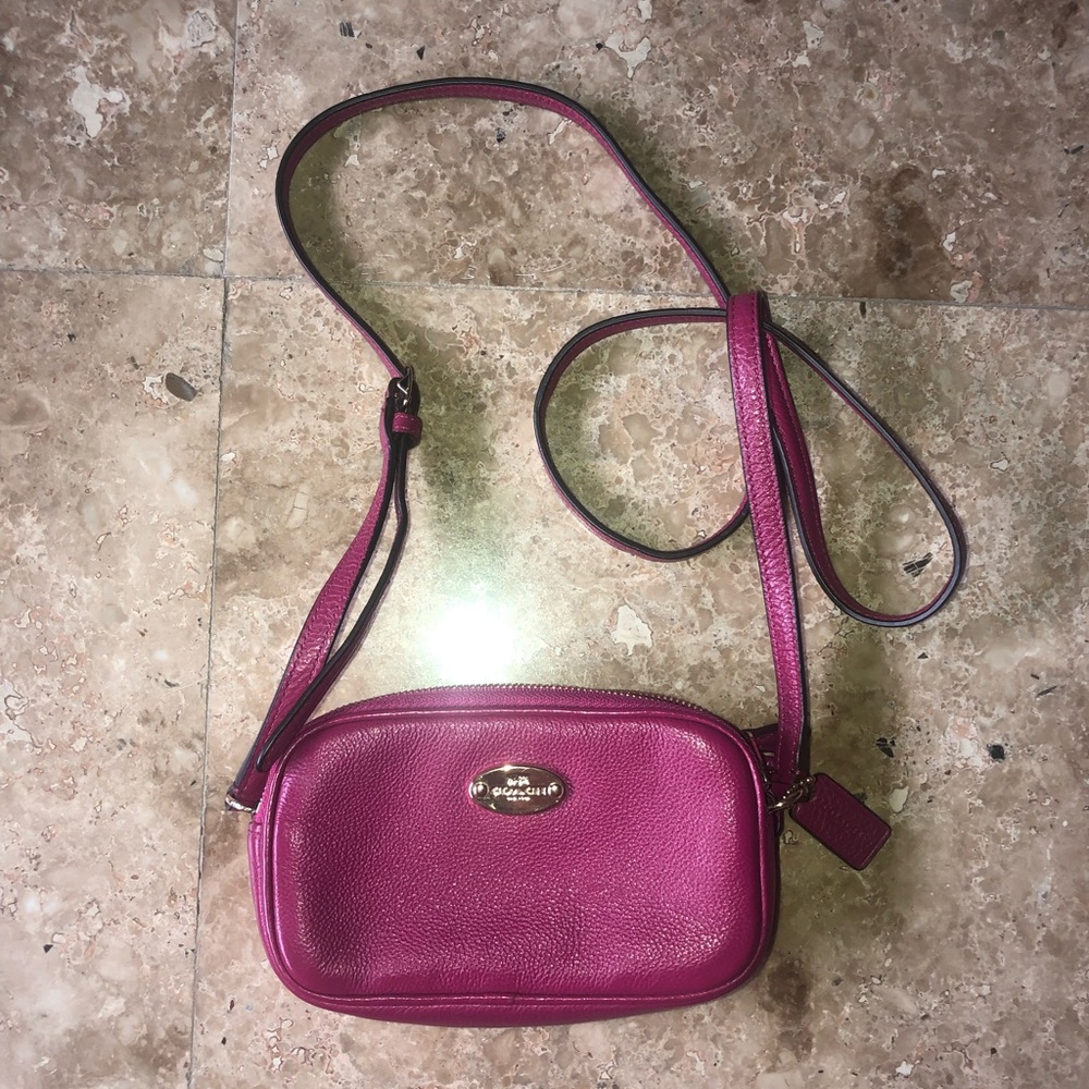 Coach pink crossbody